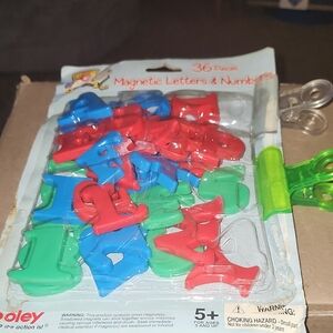 Colorful Magnetic Letters and Numbers Set